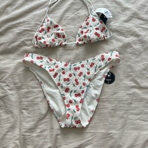 Hollister Crochet Cherry Bikini Set
